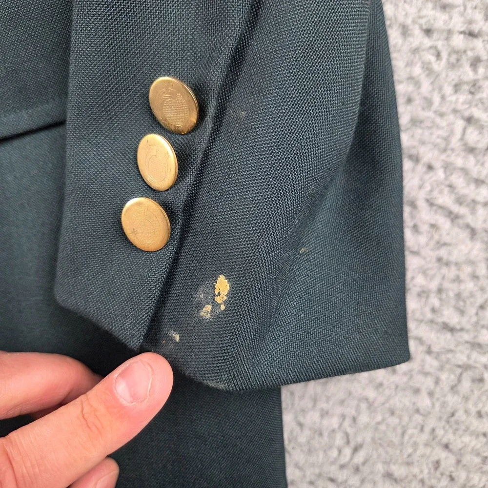 Vintage Corbin Green Blazer Butler‎ National Golf Club Brass Buttons USA 44